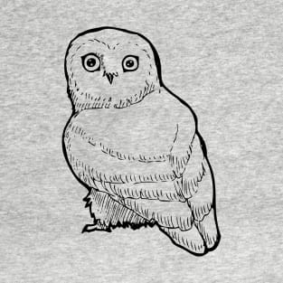 Inktober Saw Whet Owl T-Shirt